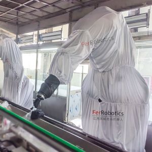 机器人防护服在金属制品喷漆生产线中的关键应用