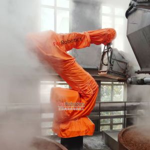 酒厂机器人怕粉尘怕潮?选对机器人防护服省一半事